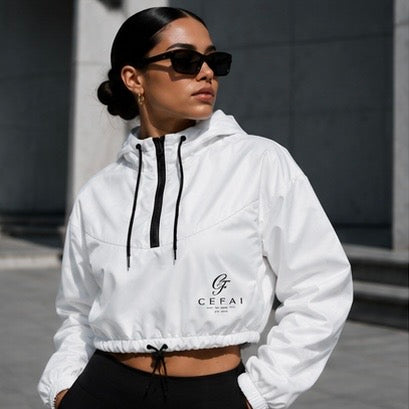 CEFAI HER CROPPED WINDBREAKER